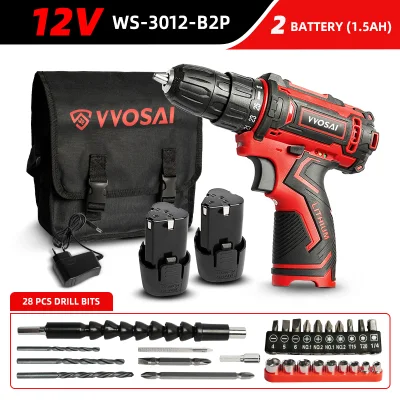 Spot Supply Offre spéciale Vvosai 12V Garantie 1 an Tournevis électrique