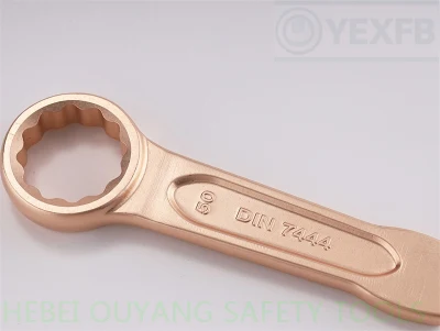 Outils de sécurité anti-étincelles Boîte de frappe/coupure/clé polygonale/clé 50 mm, DIN 7444
